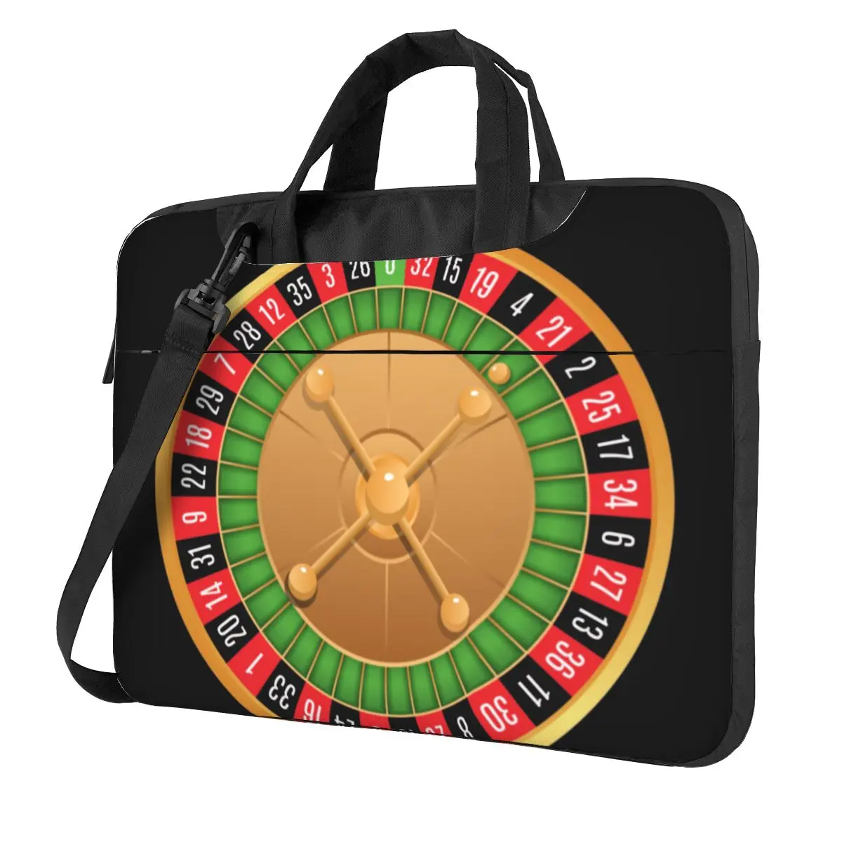 Russian Roulette Wheel Casino Laptop Bag Gioco D'Azzardo Per Macbook Air Hp Huawei 13 14 15 Borsa Valigetta Borsa Per Computer Impermeabile