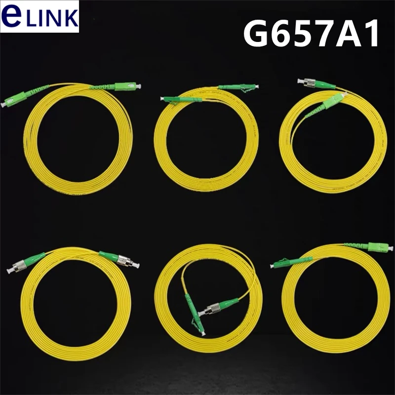 G657A1 광섬유 패치코드 SC APC LC UPC FC APC ST UPC SM SX 1M 2M 3M 5M 10M 7M 20M 30M 50M 15M IL 0.3dB 이내 공장 직영 ELINK