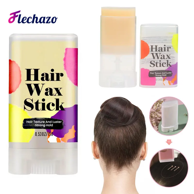 Hair Wax Stick Pomade Stick For Tames Flyaways Trival Size Wax For Wigs Edge Control Slick Hair Styling 1Piece