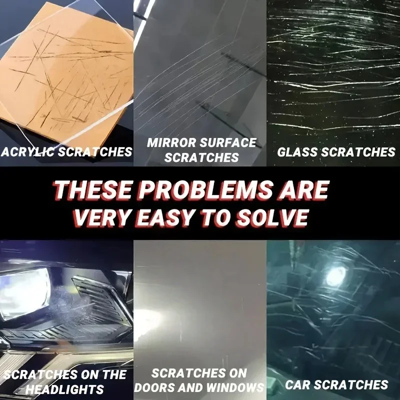 Glass Scratch Repair Applicable Car Glass Glass Doors Glasses Watches Scratch Polishing Paste Restoring Luster