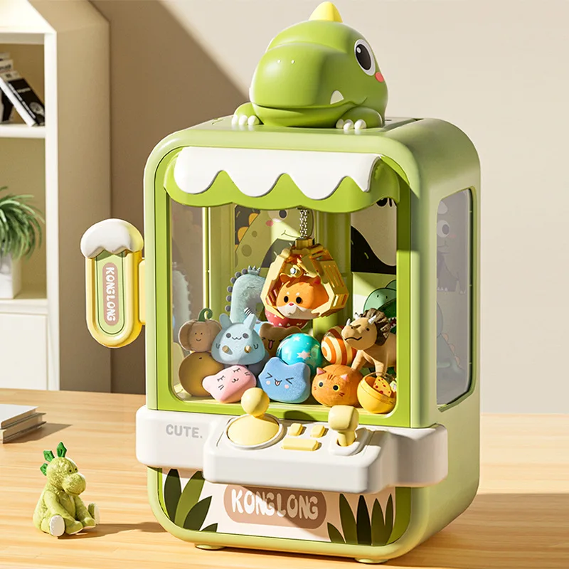 Mini Claw Machine For Kids – Electronic Vending Toy With 30 Prizes, Music, Coins, 360° Claw | Home Arcade Game