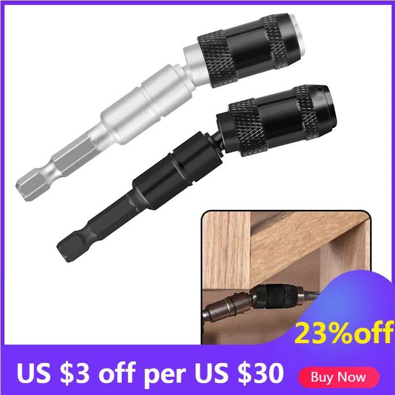 Black Impact Tough Bit Holder Pivoting Bit Tip Holder 20