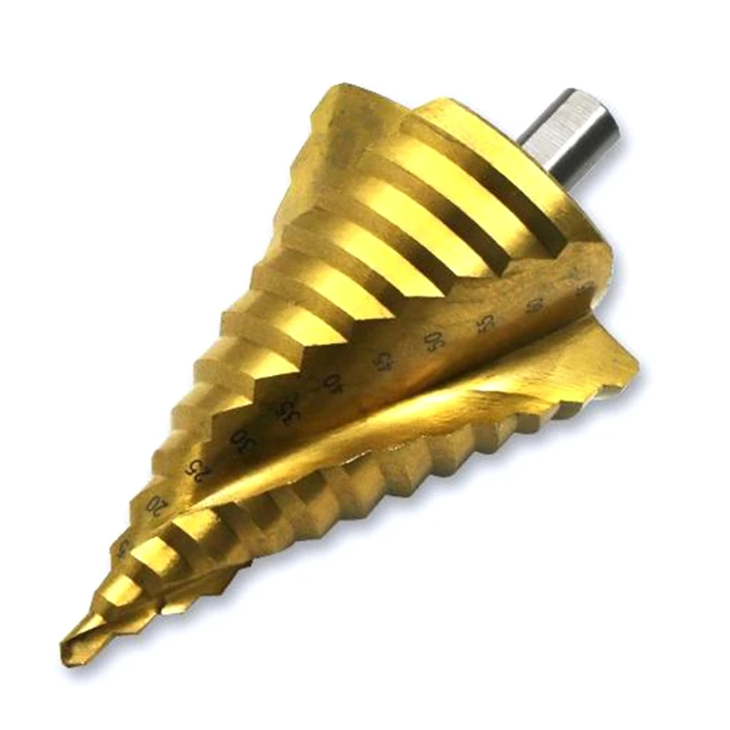 

Multiple Hole Stepped Up Bits Spiral Drill Woodworking Metal Hole Cutter Dropship