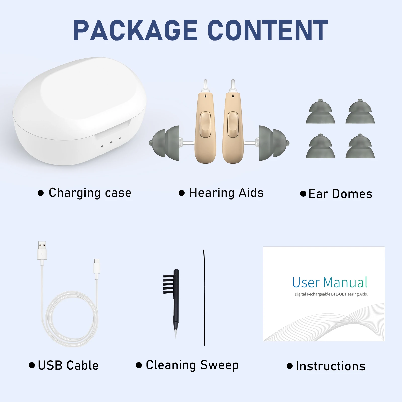 Hearing Aids for Seniors 11 Channels OTC Hearing Aids with Noise Cancelling Real Voice BTE Hearing Amplifiers Audifonos 6