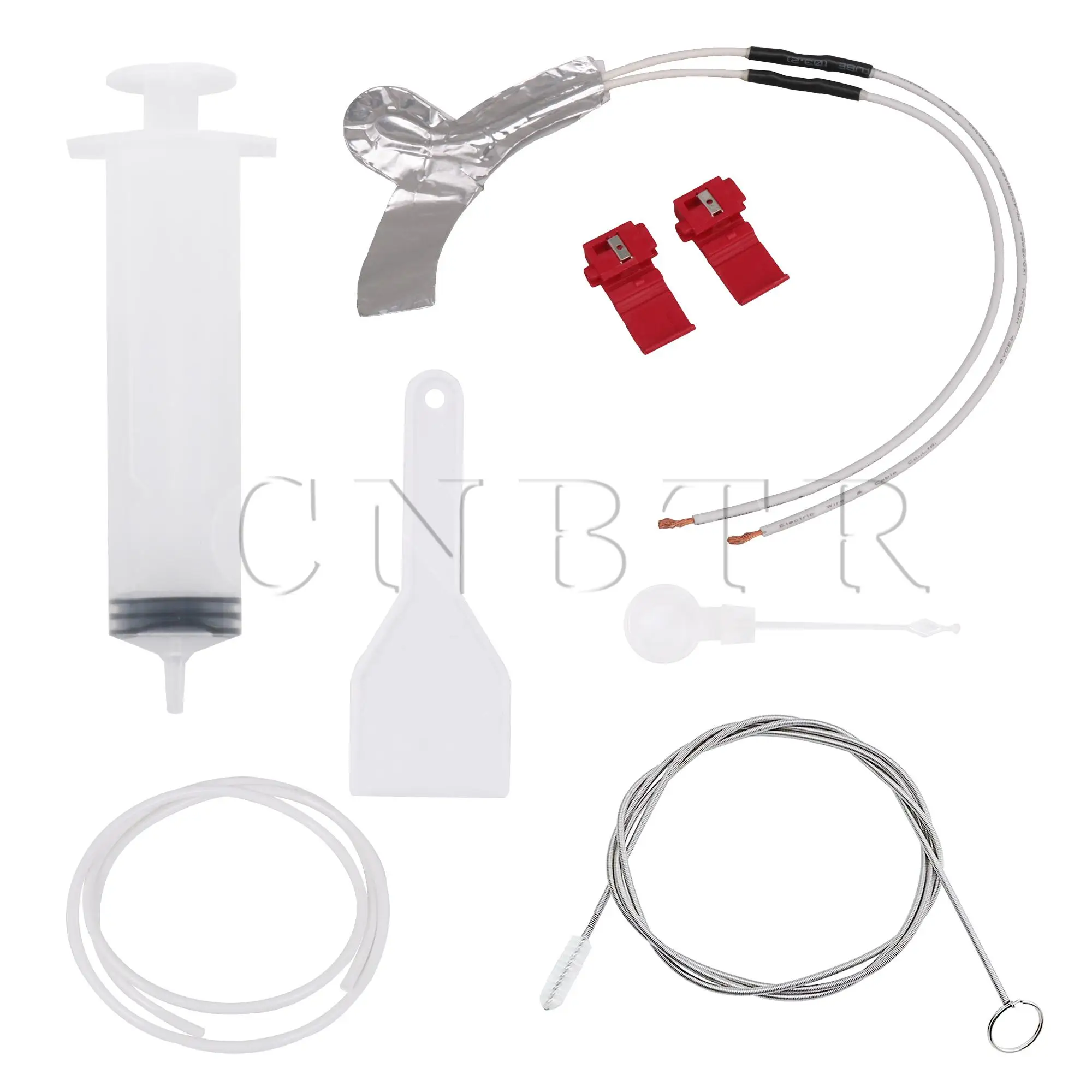 

CNBTR Fridge Dredging Dispenser Water Tube Heater Set Replacement for GE WR49X10173
