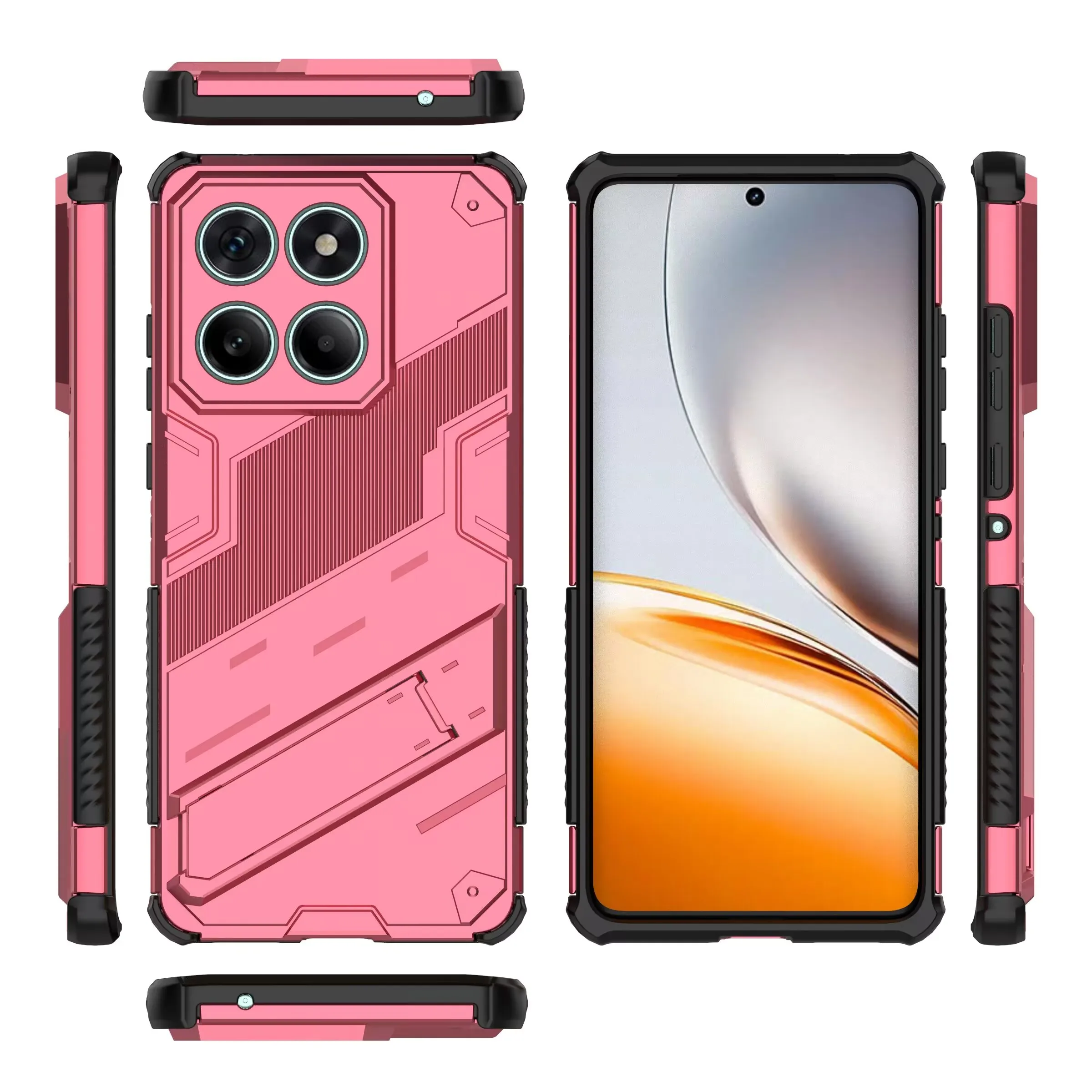Senior Heavy Duty Armor Phone Case with Kickstand and Shockproof Hard Back Cover