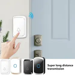 Home Welcome Doorbell Intelligent Wireless Doorbell Waterproof 60 Songs Remote Smart Door Bell