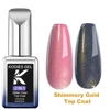 KODIES GEL 15ML Gel Nail Polish Glitter Top Coat No Wipe 2 IN 1 UV Mermaid Holo Laser Gold Topcoat Hybrid Varnish for Manicure 6
