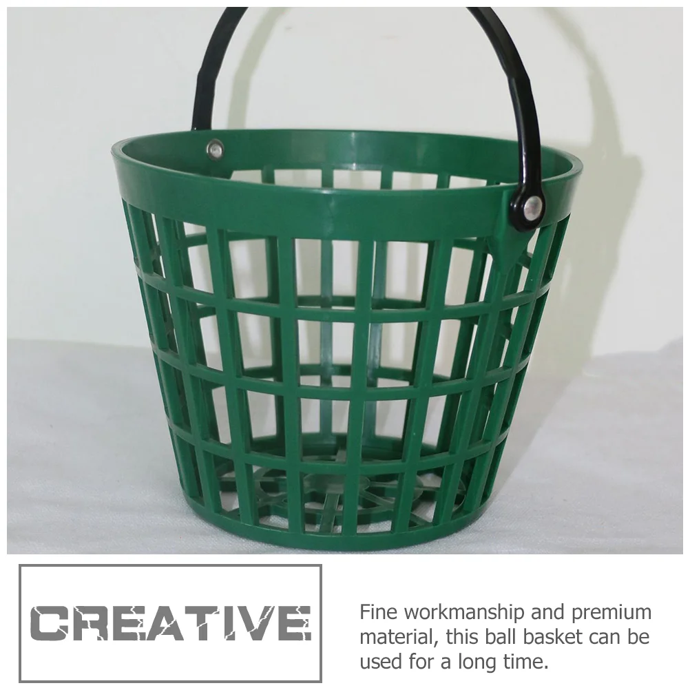 Portable Golfball Storage Container Golf Pick Up Basket Fitness Balls Outdoor Sports Supply Plastic Baskets Golfs