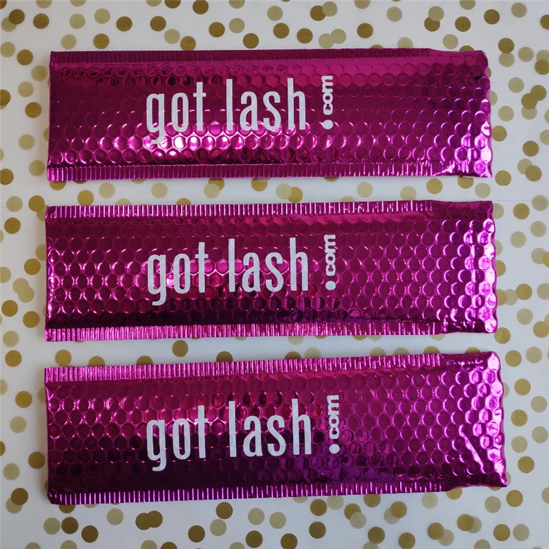 2000pcs Rose Red Bubble Mailer With Custom Logo Print, Customize