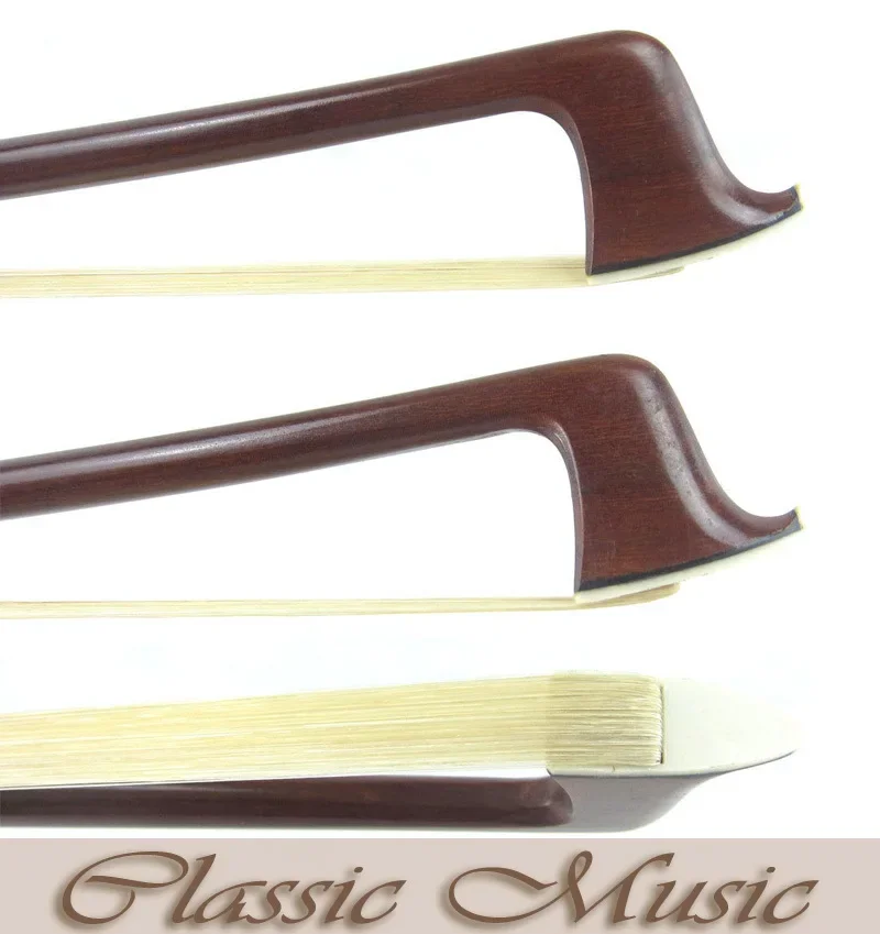 SILVER PERNAMBUCO Viola Bow with Red Horn Frog (4/4), Good Mongolian Horse Hair.