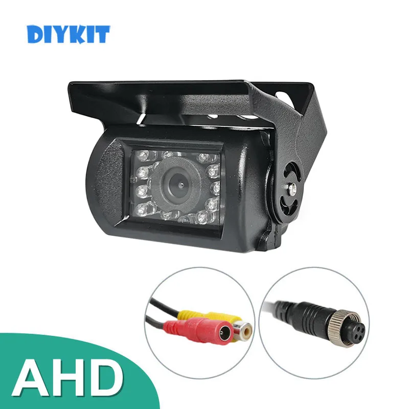 

DIYKIT AHD 4PIN AV 12V DC Camera IP 68 Waterproof Van Bus Lorry Car Rear View Reversing Parking Camera IR Night Vision