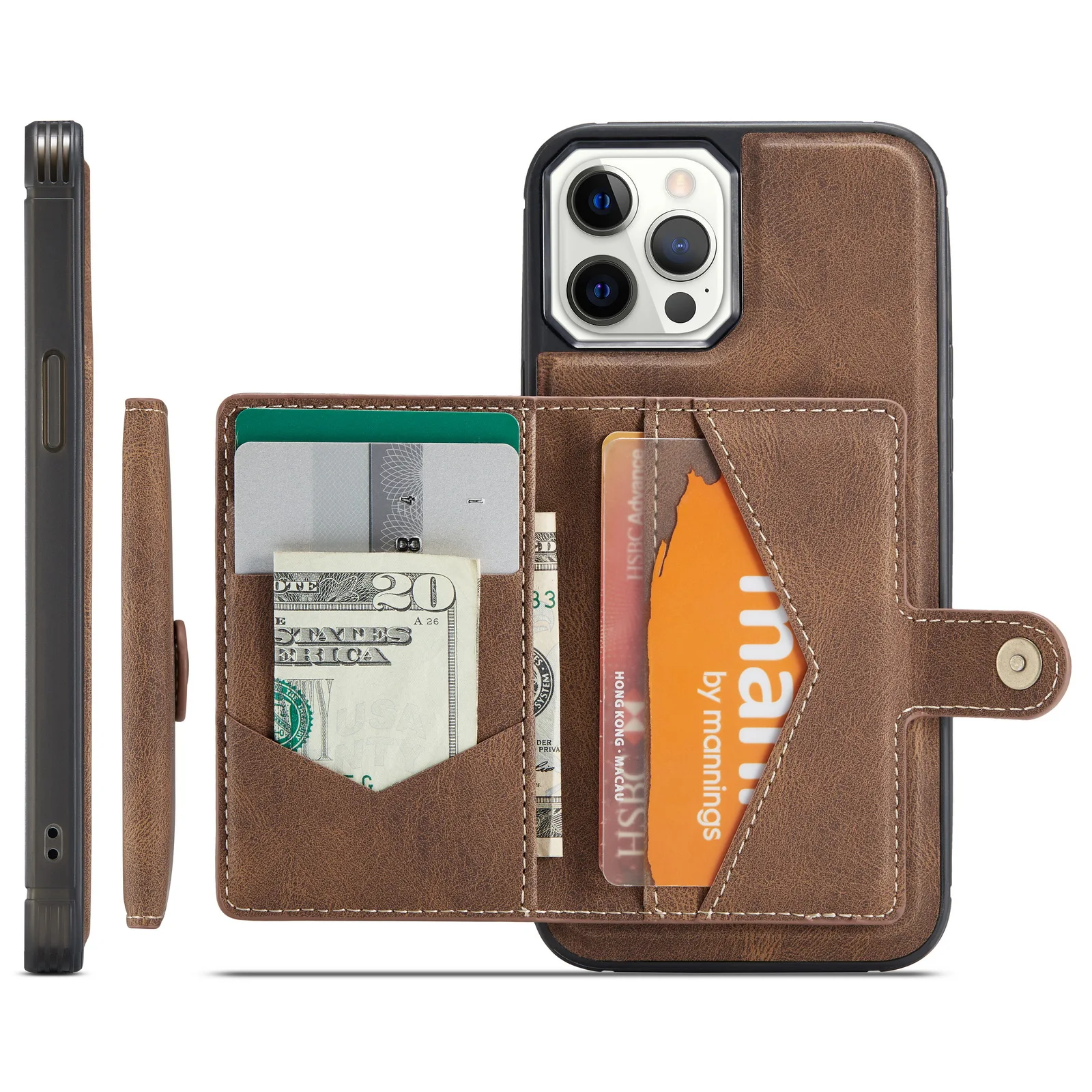 Support Magsafe Charger] iPhone 12 Pro Max Wallet Case