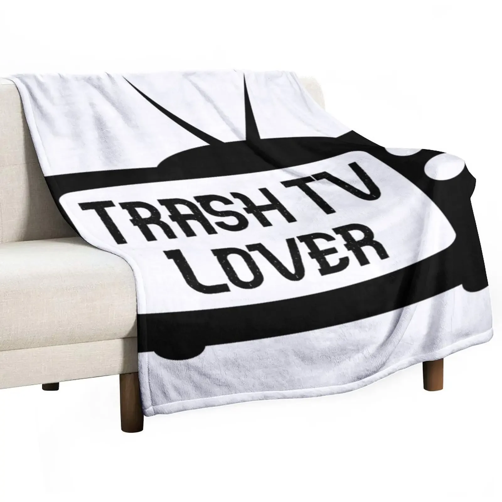 

Trash TV Lover Throw Blanket Furry Single Blankets