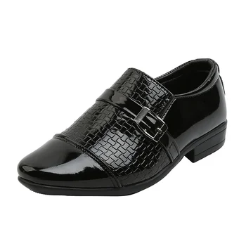 Scarpe per bambini per ragazzo scarpe in pelle tinta unita moda autunno bambini Sneakers matrimonio ragazzi scarpe da prestazione per bambini SP086