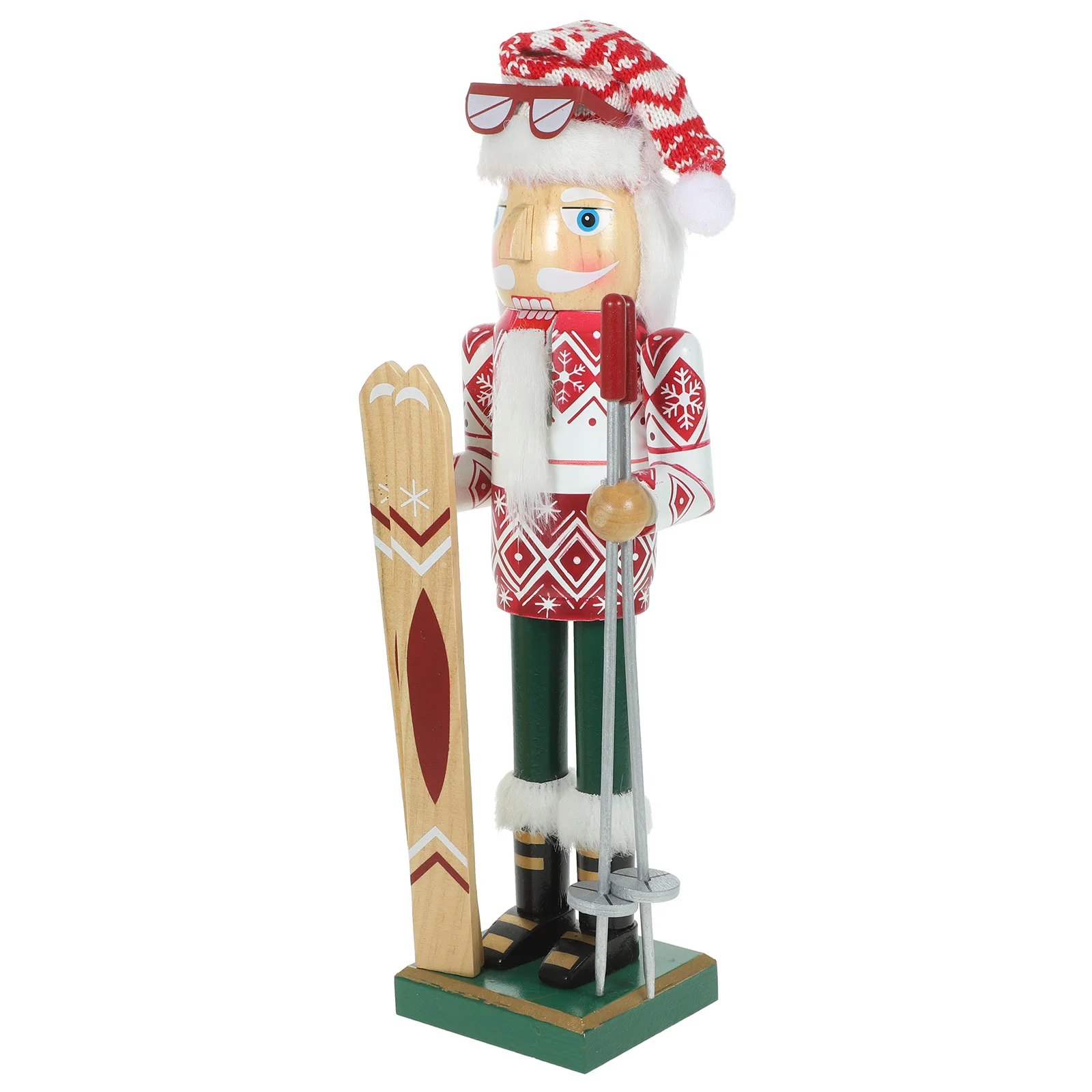 

Christmas Traditional Outdoor Decor figureWooden Christmas Landscaping Puppet Outdoor Decoration Puppet Figurine Xmas