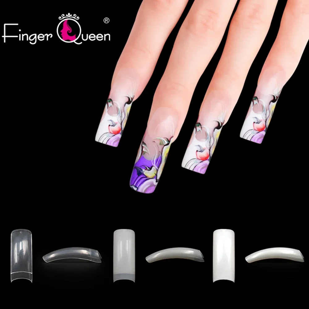 

Artificial Press on Ballerina Nail Art False Nails Press on Nails Coffin Nail Tips Clear Full Cover Fake Nail Accessories Tools