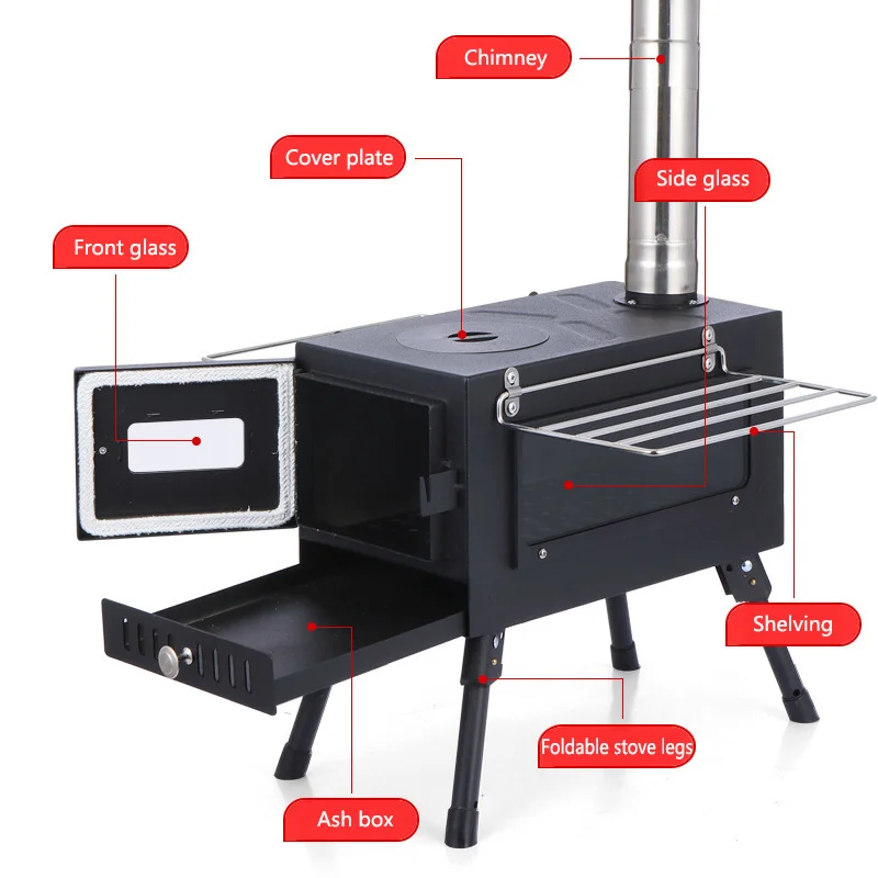 야외에서 즐기는 완벽한 열기 - 캠핑 텐트 스토브 굴뚝