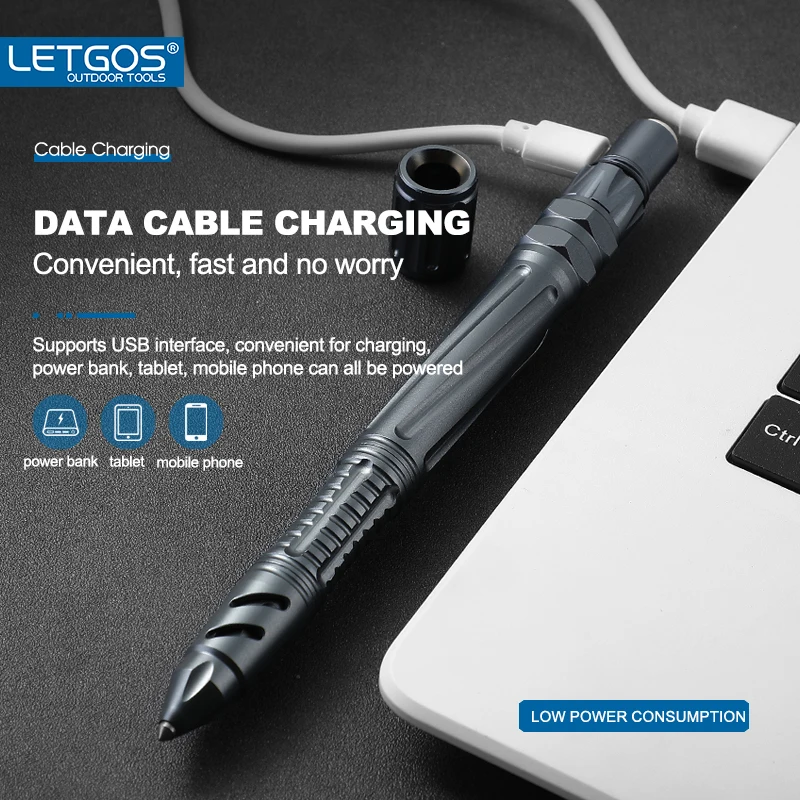 LETGOS Tungsten Steel Tactical Pen-Emergency Self Defense Multi Tool Survival Pen+Glass Breaker+EDC tool box set for men and dad - Image 2