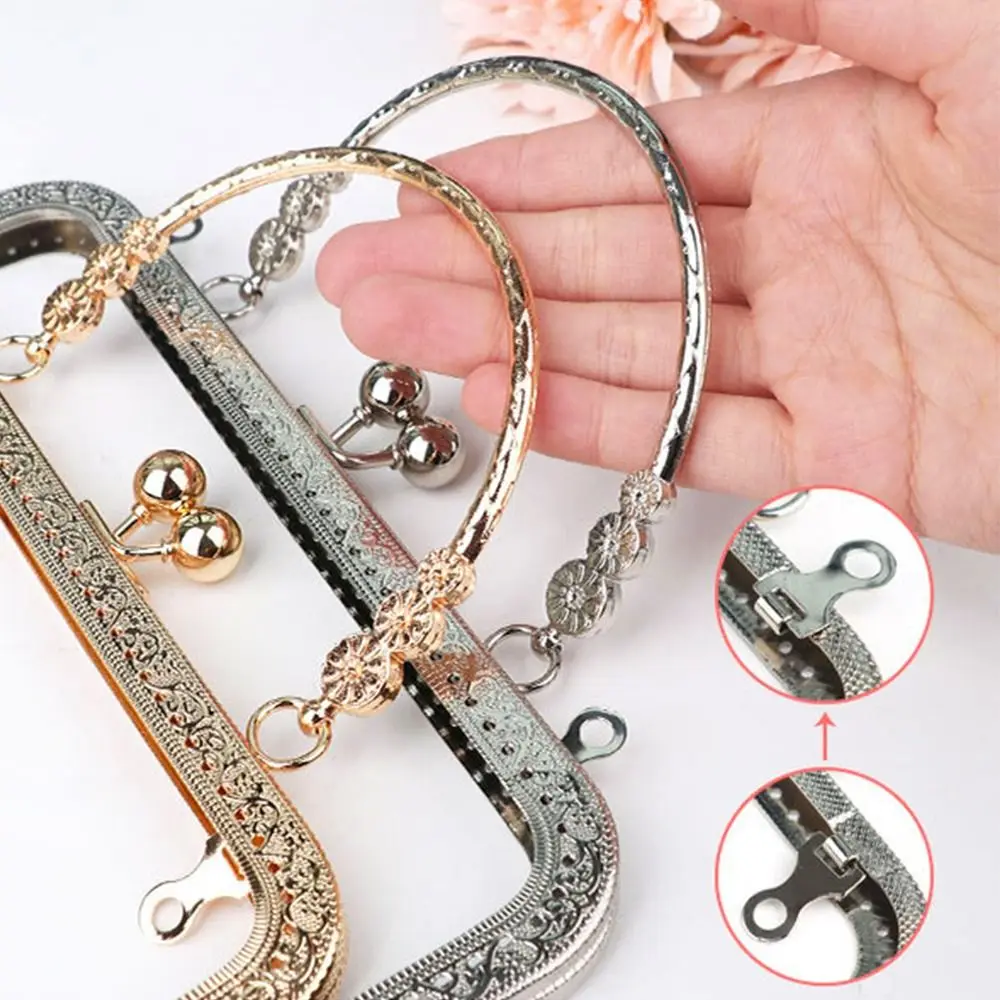 Bag Kiss Clasp Lock Purse Clasp Frame Bag Making DIY Craft Handle