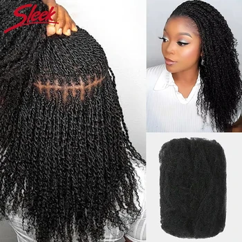 Sleek Ship From US Afro Kinky Curly Bulk Human Hair For Braid Twists QVR Peruvian Hair for Dreadlock Extension Create Dreadlocks 1
