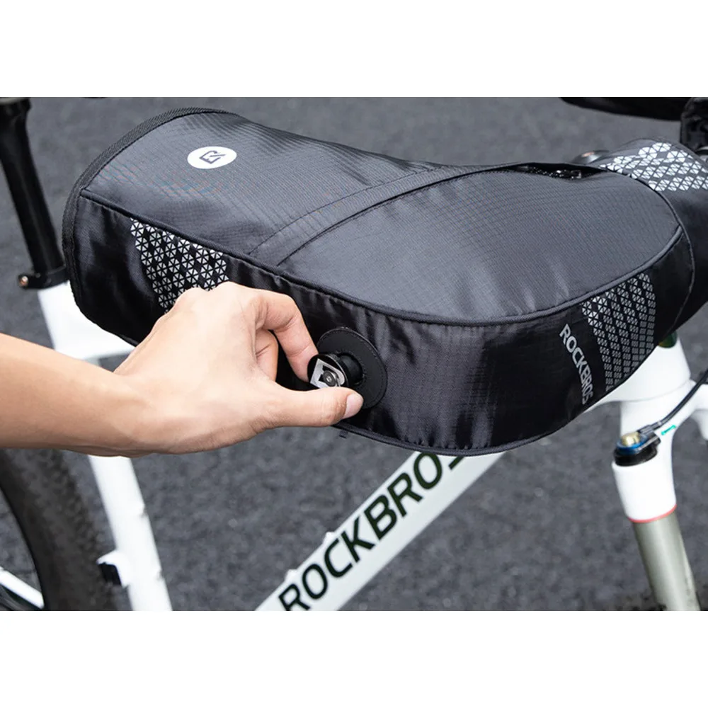 Rock Brothers Winter Mountain Bike Hand Guard Flat Handle Highway handlebar Cover Men's Universal Thickened and Warm_voghion.com