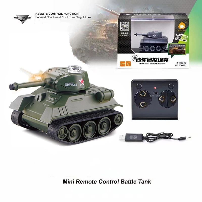 Xmas Mini RC Tank 4Channel Battle Military Crawler Shooting Radio Controlled Electronic ourdoor Toy Tank for Kids Gift Wholesale 4