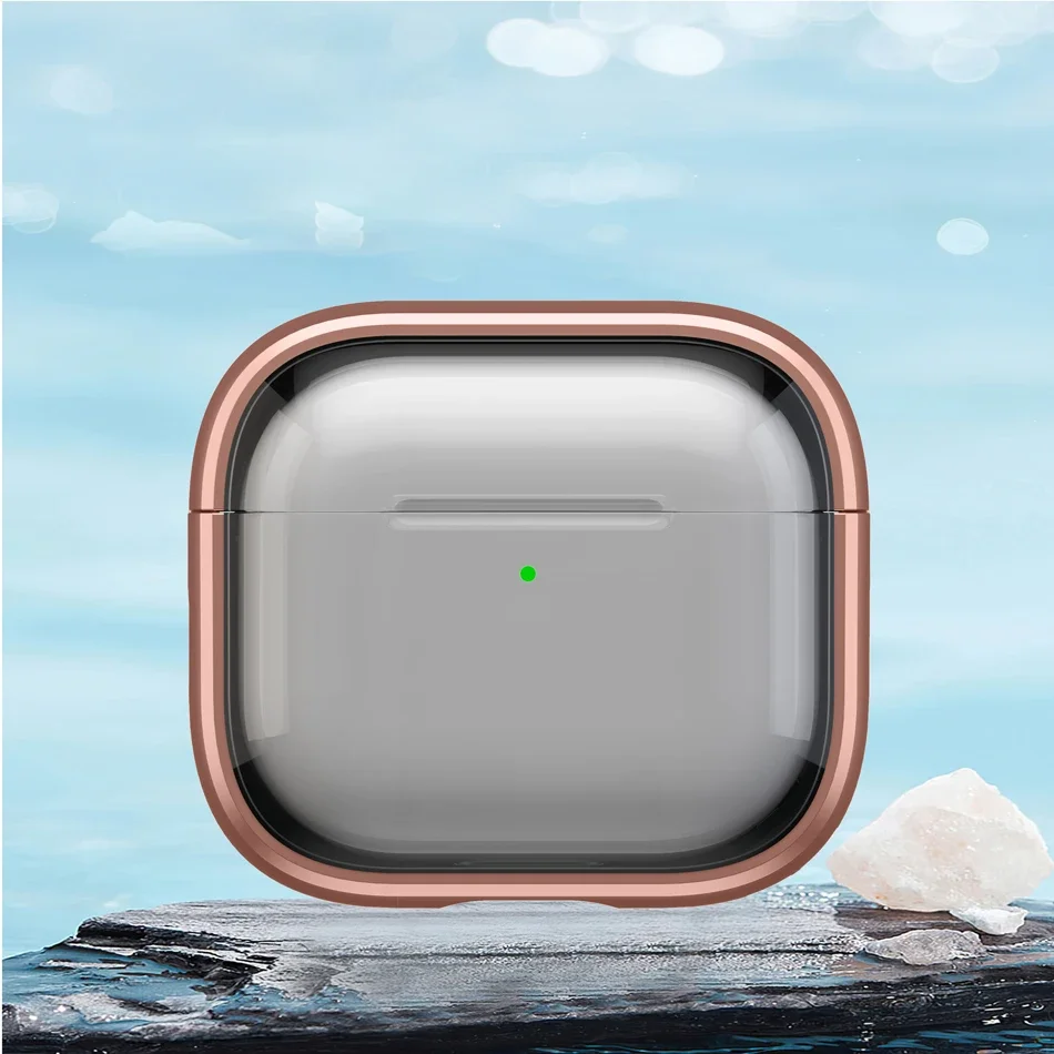 Transparent Protective AirPods Case with Hook and Stand