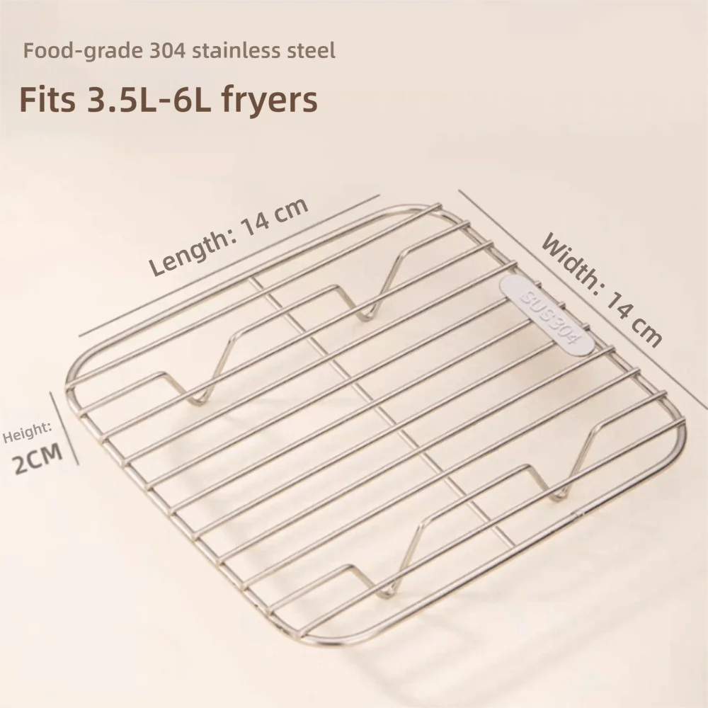 Enhanced Stainless Steel Cooking Rack with Footed Grid for Home Kitchen Ovens and Steamers