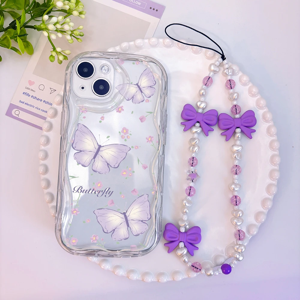 Stylish Butterfly Bow Phone Case - Elegant and Durable Cover