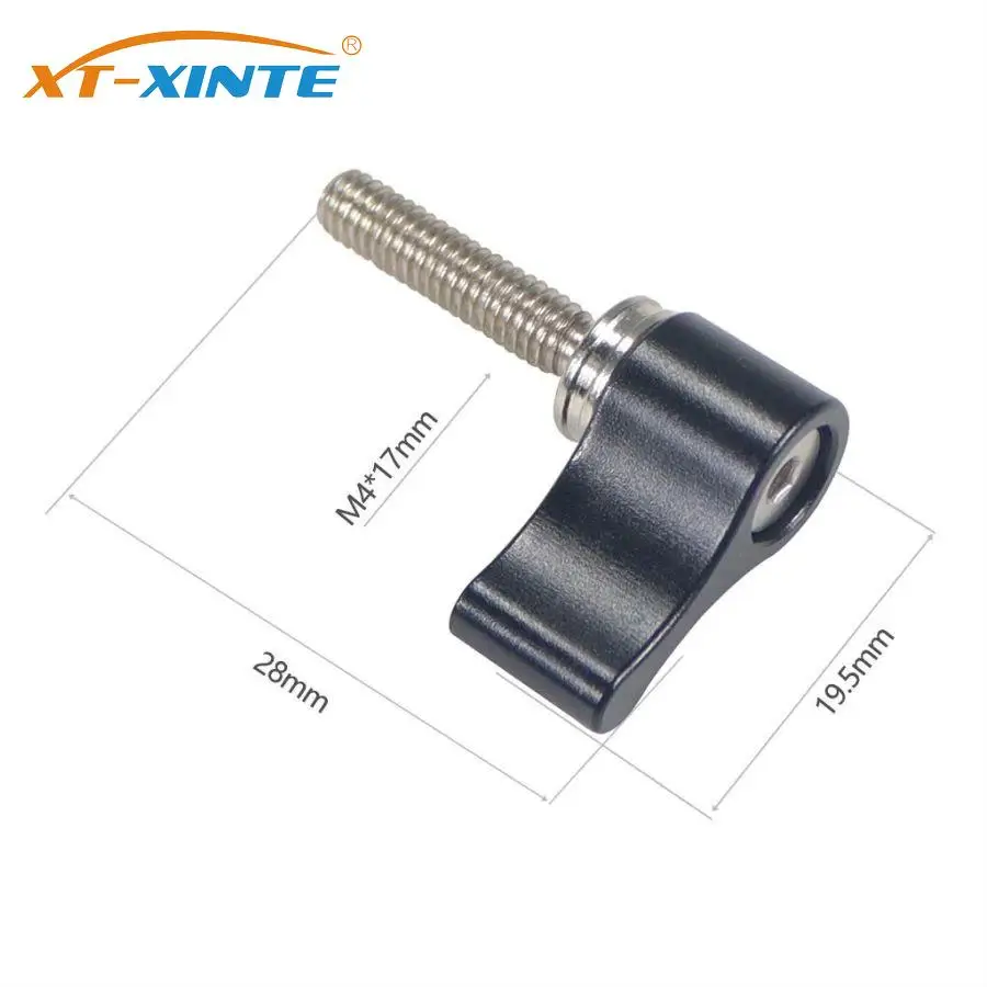 M4 M5 Thread Thumb L/T-shaped Handle Lever Wing Nut Knob Screw for 15mm Rod Support System DSLR Camera Camcorder Tripod Mount