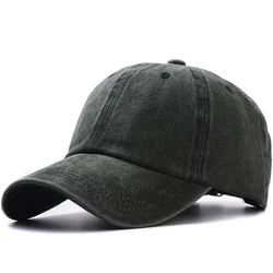 Simple Washed Cotton Baseball Cap For Men Fisher Casquette Streetwear Snapback Women Hat Retro Casual Cap 56-60CM