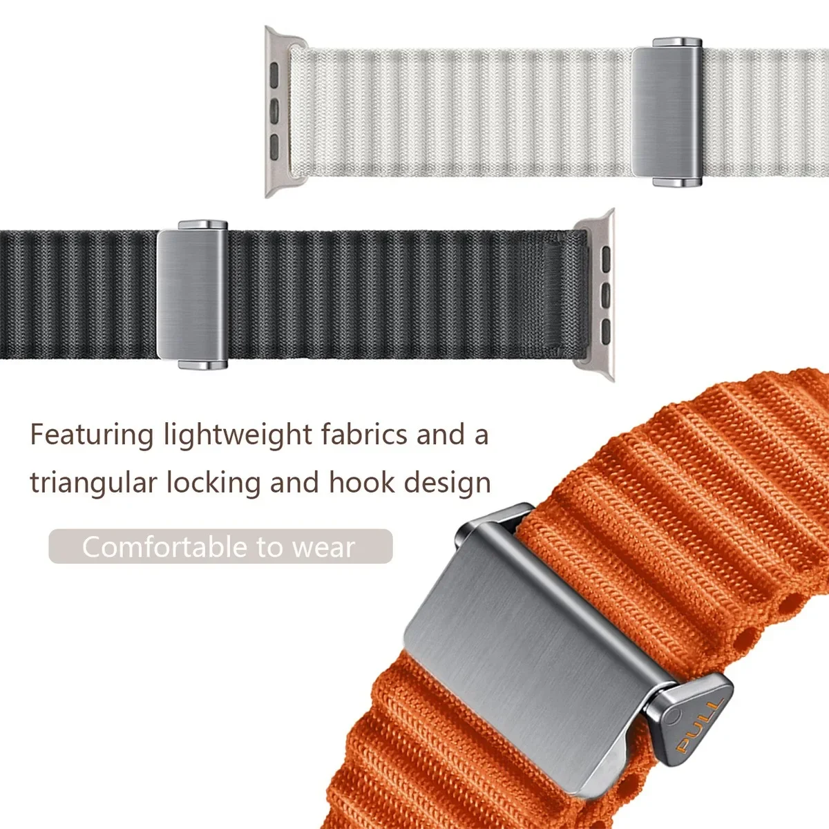 Correa de reloj de nylon para apple watch ultra 2 y series 10 9_voghion.com