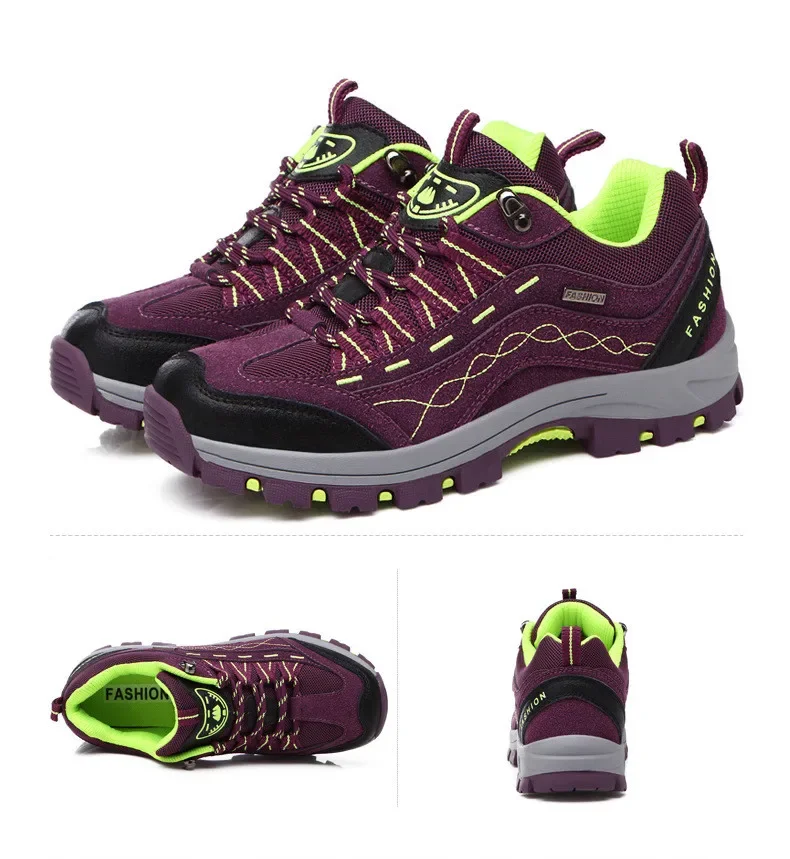 

Women Men Hiking Shoes Outdoor Trekking Sports Climbing Camping Boots Non-slip Waterproof Walking Jogging Trainers Sneakers
