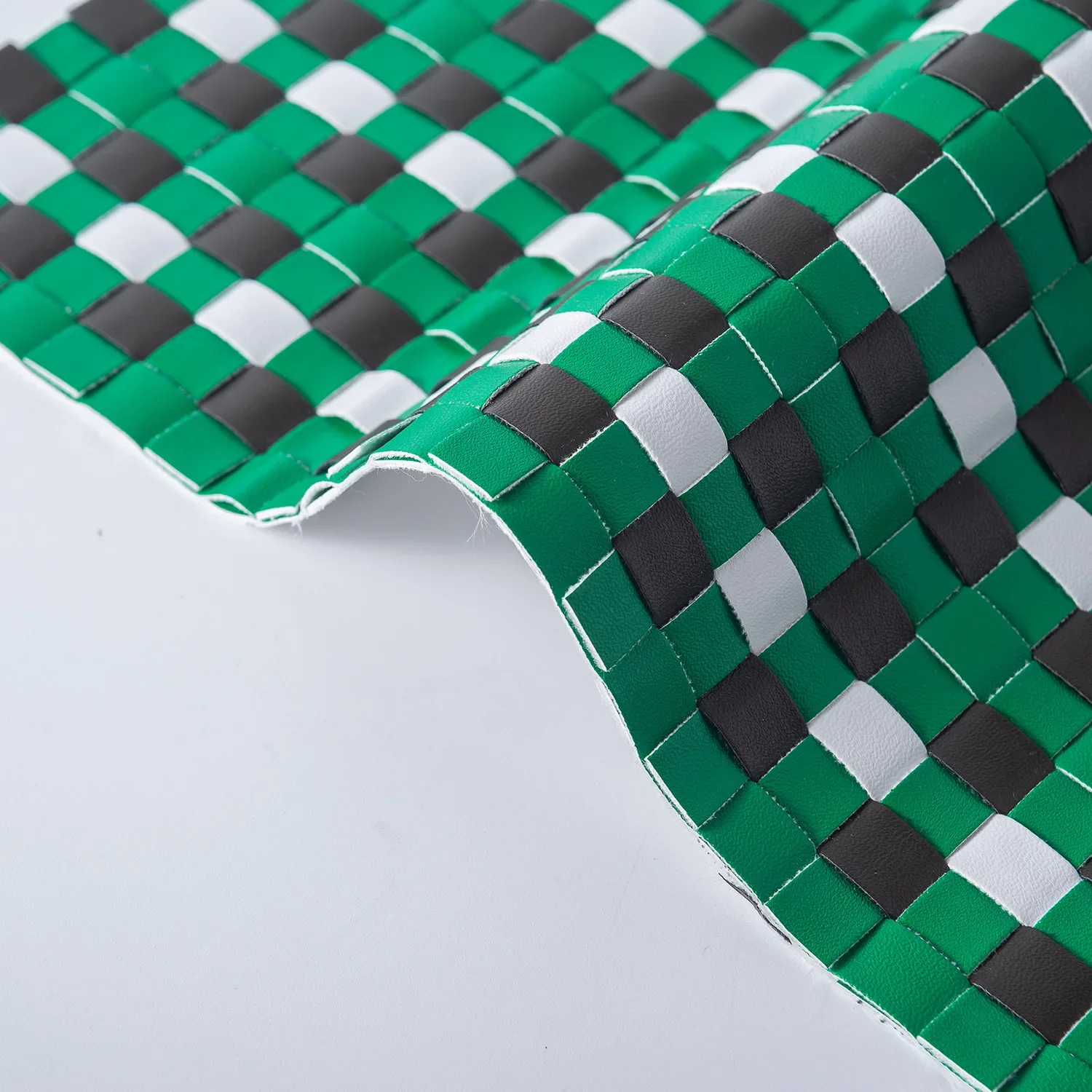 Mixed Color PU Leather Woven Material for Shoes Furniture And Handbags 10mm Thickness Home Textiles And Garments Accessories
