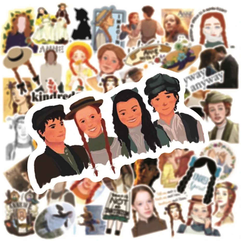 TV Show Anne With an E Cartoon Stickers Skateboard Fridge Guitar Laptop Motorcycle Travel Luggage Waterproof Sticker 10/30/50PCS