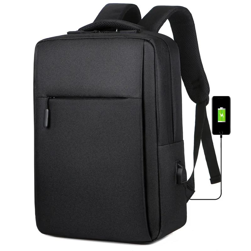 Slim Travel Laptop Backpack Waterproof Notebook School Backpack USB Charging Schoolbag Men Women