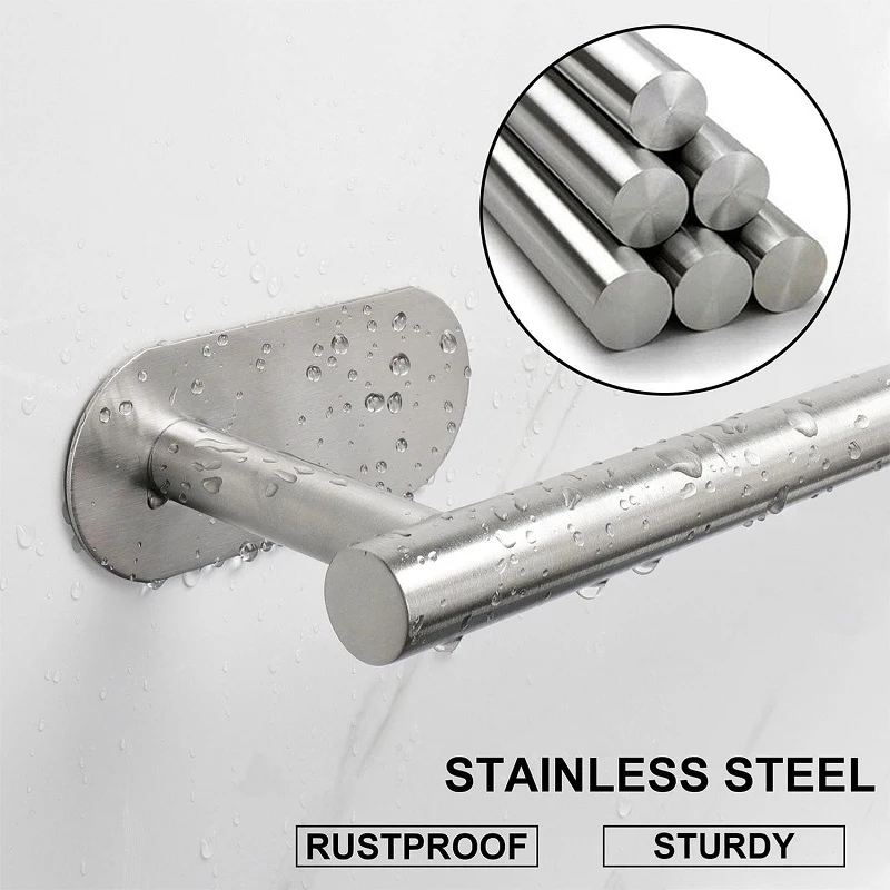 No Drilling Toilet Paper Holder SUS304 Stainless Steel Self Adhesive for Bathroom Kitchen