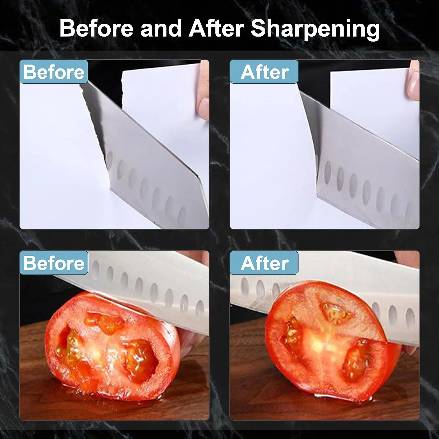 Professional Electric Knife Sharpener with 100% Diamond Abrasives Precision Angle for Universal Straight Edge Knives