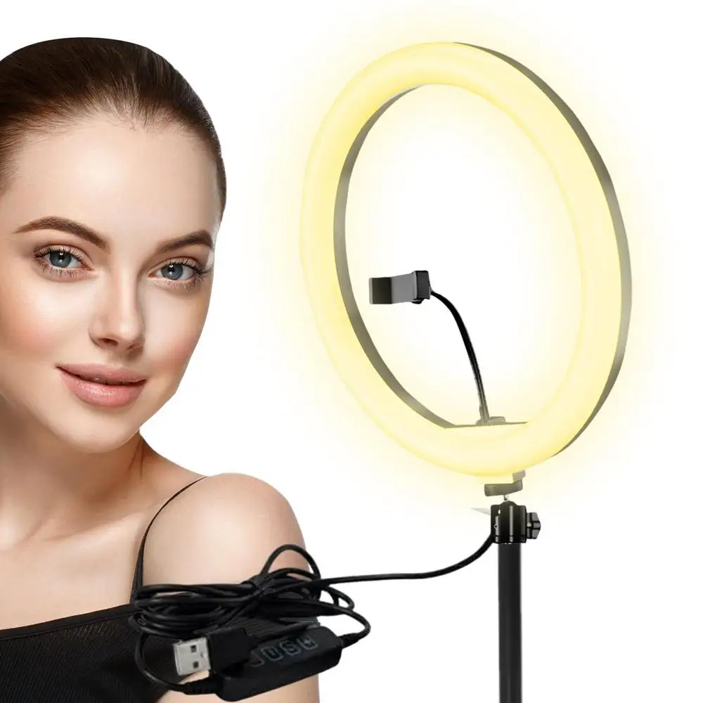 Lumiere Telephone Lampe Portable à 60 LED Pour Selfie, Vidéoconférence Avec Ring Light Iphone