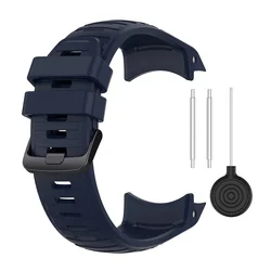 Premium Silicone Strap Replacement for Smartwatch - Elegant and Durable Wristband (Navy Blue)