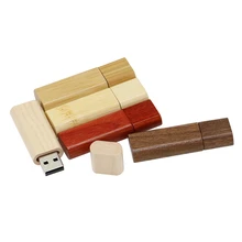 

Oval Rectangle USB 2.0 Flash Drive Wooden U Disk Office Teacher Business Gift 32GB 64GB 128 16 8GB Mini Flash Drive Pen drives