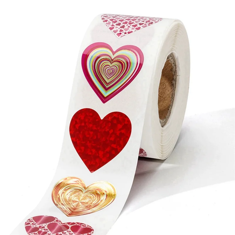 Envelope Invitation Heart Shape Seal Labels Valentines Day Wedding Gift Box Bag Decoration Birthday Party