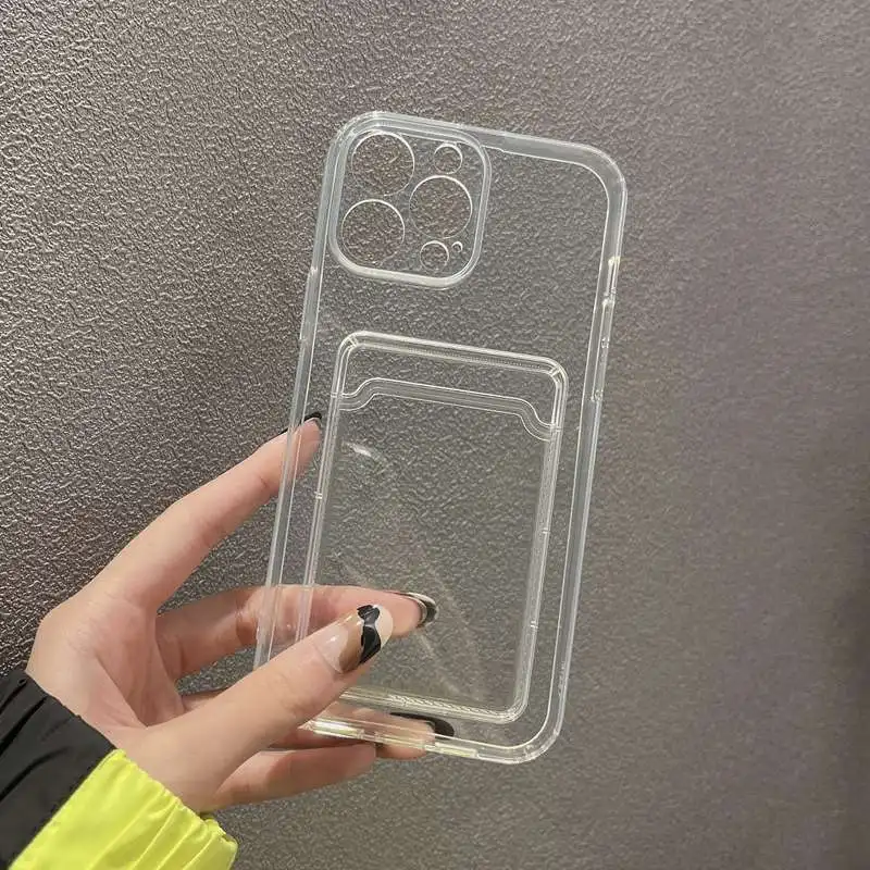Clear Transparent Card Holder Phone Case