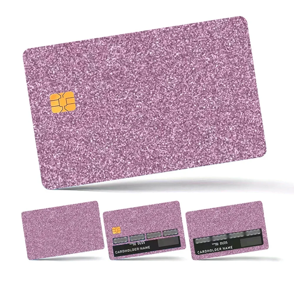 

4Pcs/Set Credit Card Decoration Stickers Bank/Debit/ATM Card Skin Protector Stickers Non Slip Sticker