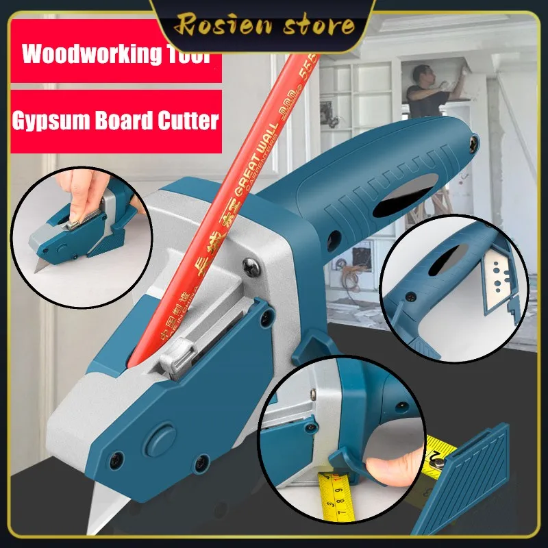 thumbnail image 2 of Manual Gypsum Board Cutter – Stainless Steel Drywall Cutting Tool, Cuts 2–60cm, Dust-Free, Clean & Precise For DIY & Pros 2 of 10