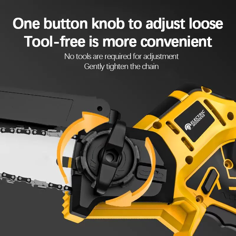 Electric 8in Wood Chain Saw Brushless Cordless Highly Efficient Cutting Power Tool For 18V Dewalt Battery