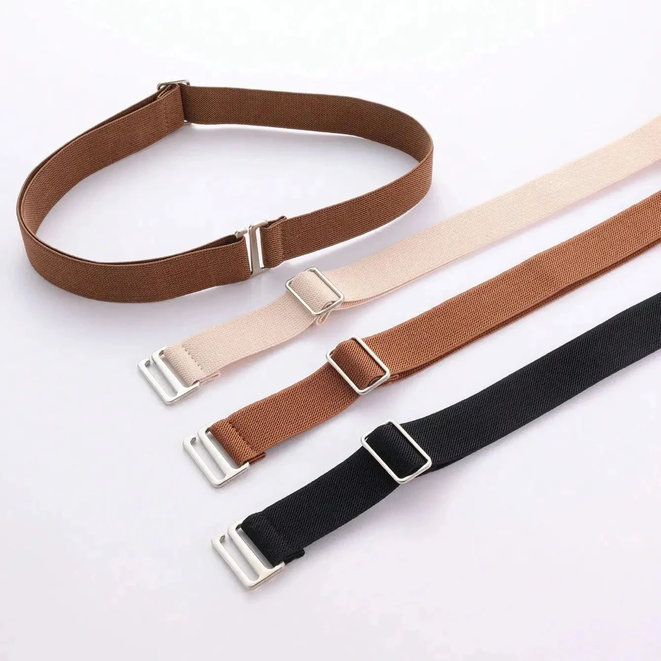 Adjustable Stretch Elastic Waist Band Invisible Belt Buckle-Free Belts For Women Men Jean Pants Dress No Buckle Easy To_voghion.com