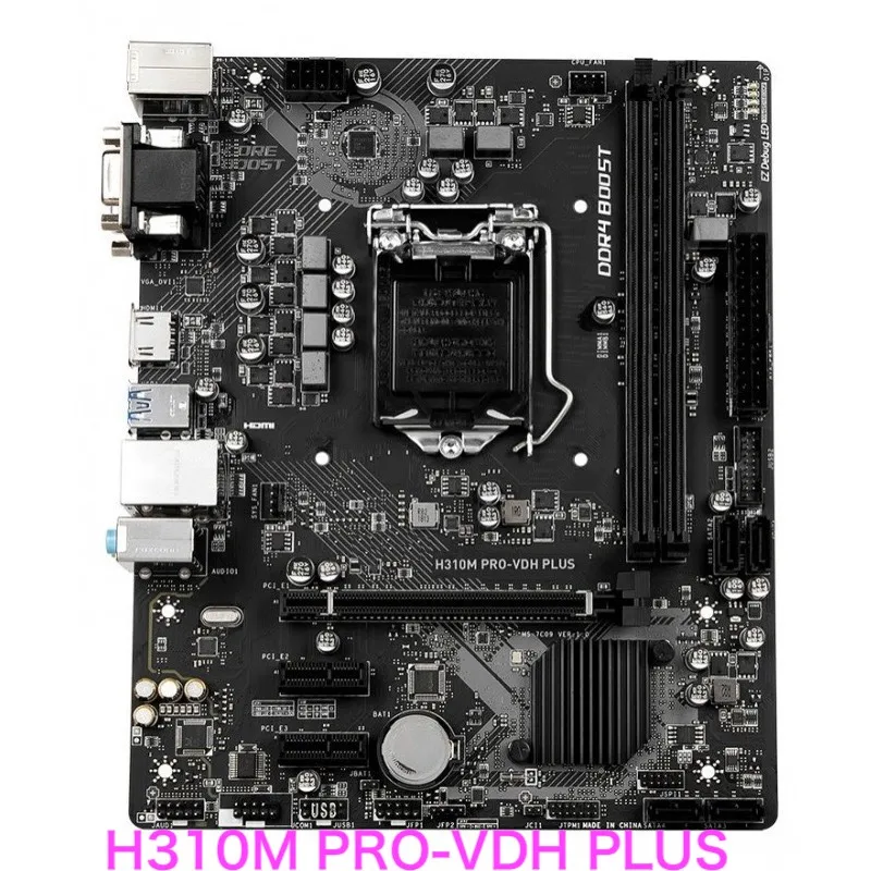 

Подходит для материнской платы MSI H310M PRO-VDH PLUS 32 Гб LGA 1151 DDR4 VGA DVI HDMI материнская плата 100% протестирована ок полностью работает