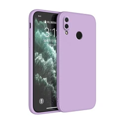 Premium Matte Silicone Protective Phone Case - Original  Design with Camera Shield for Redmi Note 9S (Purple)